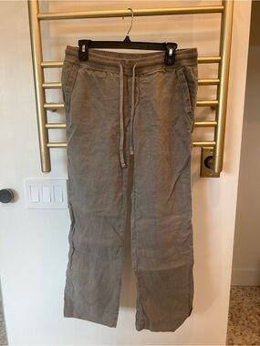 James Perse Women’s Drawstring Pants - Gray/green, size 1